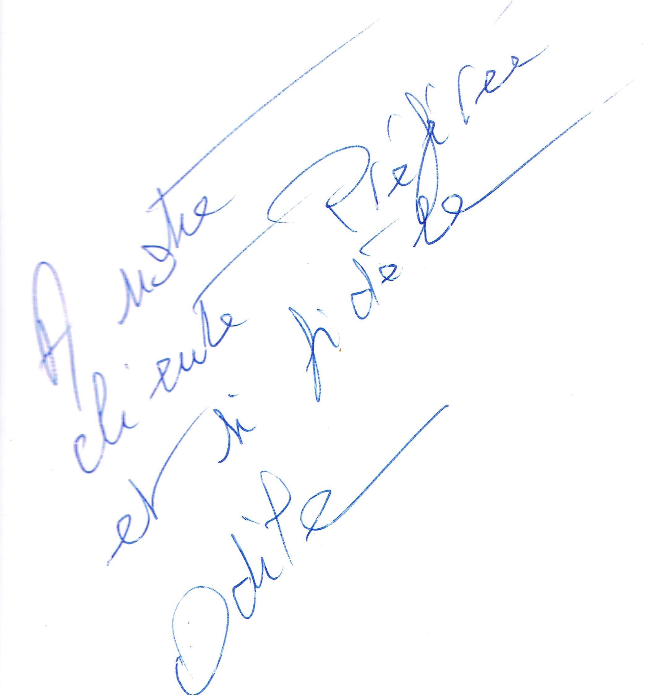ddicace Odile